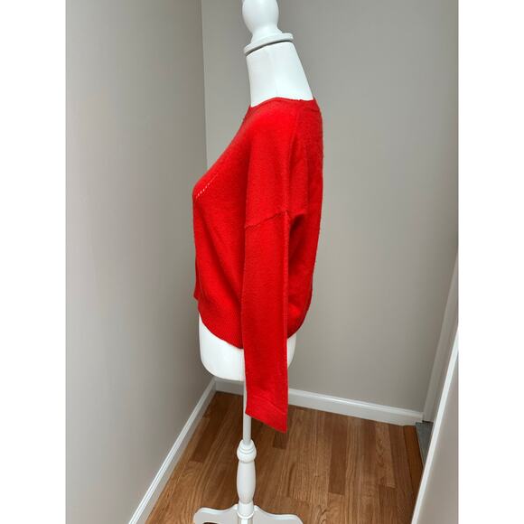 27 Miles Malibu 100% Cashmere Heart Sweater Red Size XS - Picture 2 of 9